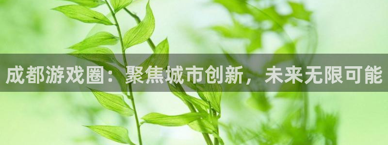 极悦娱乐下载链接：成都游戏圈：聚焦城市创新，未来无限可能